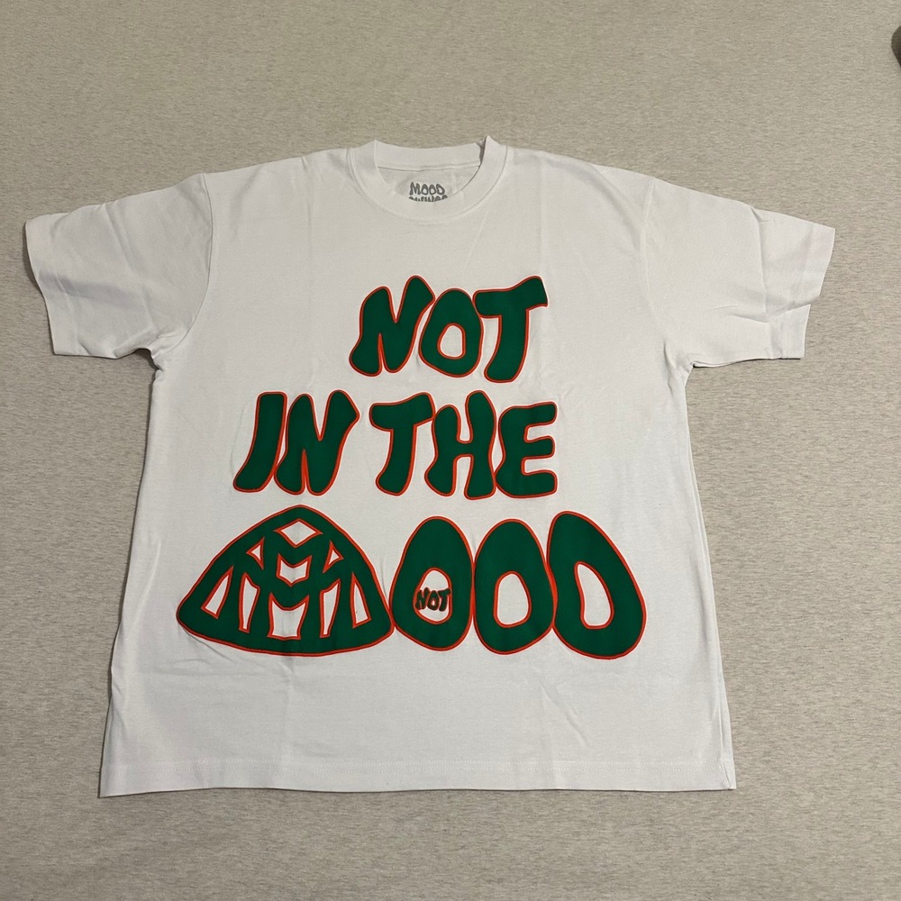 Mood Swings Mens White Graphic T Shirt‎ Not In The Mood Size L